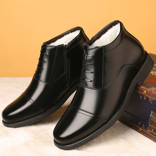 Winter Real Leather With Fleece Lining - Men's Cotton Shoes