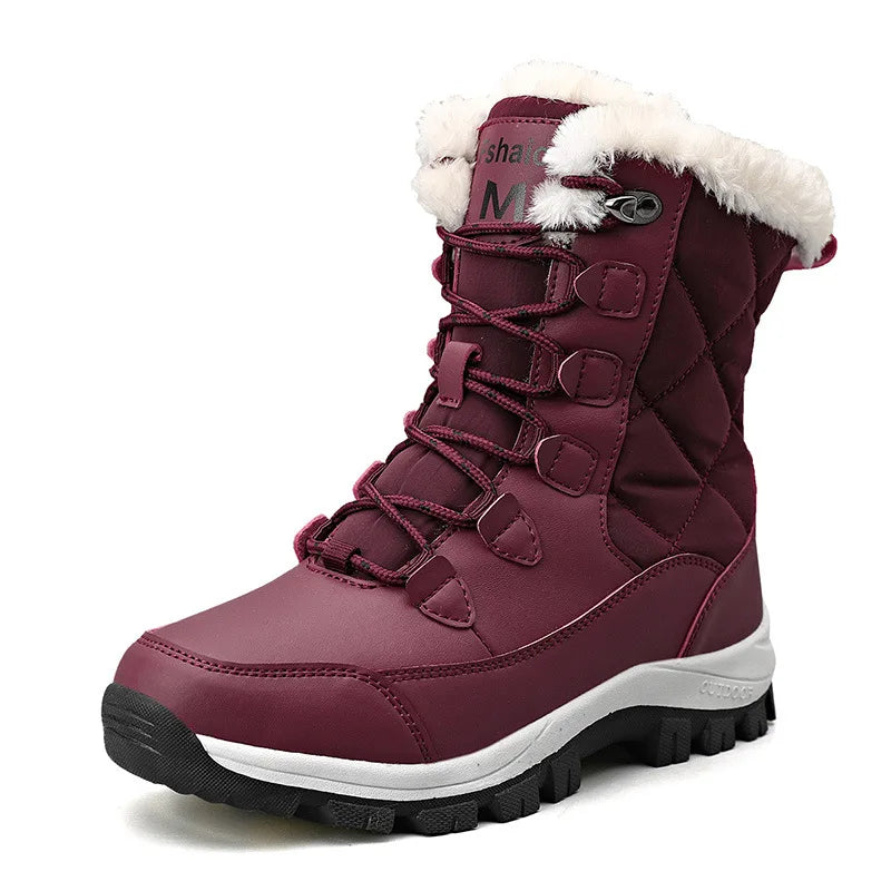 Winter Women Boots High Quality Keep Warm Snow Boots Women Lace-up Comfortable Ladies Boots Chaussures Femme