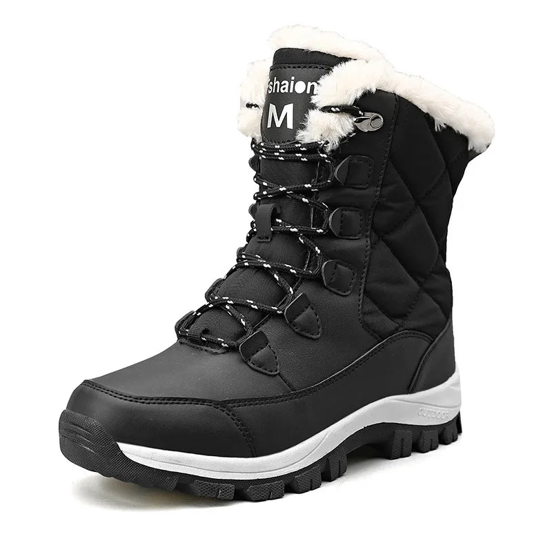 Winter Women Boots High Quality Keep Warm Snow Boots Women Lace-up Comfortable Ladies Boots Chaussures Femme