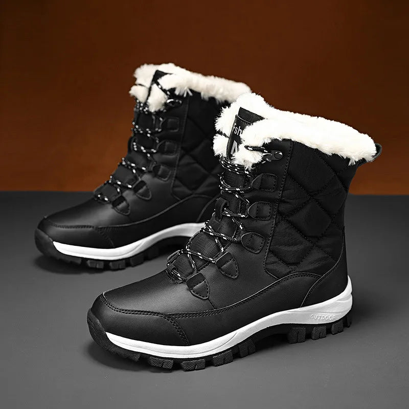 Winter Women Boots High Quality Keep Warm Snow Boots Women Lace-up Comfortable Ladies Boots Chaussures Femme