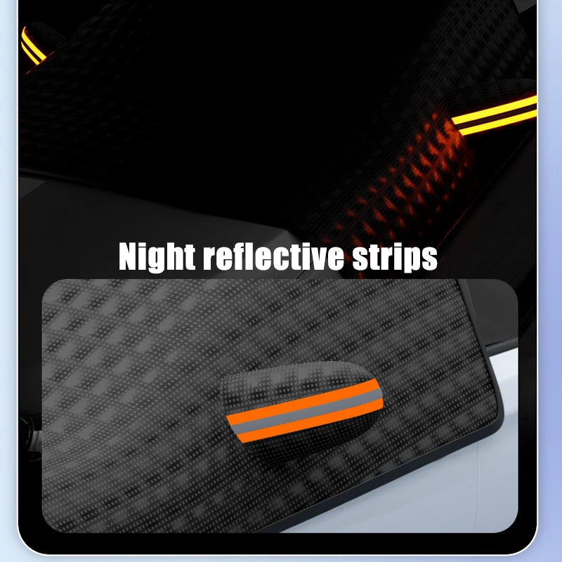 Car Windshield Covers Snow Shield Waterproof Winter Outdoor Awning Sunshield Half Protector Cover External Front Window Sunshade