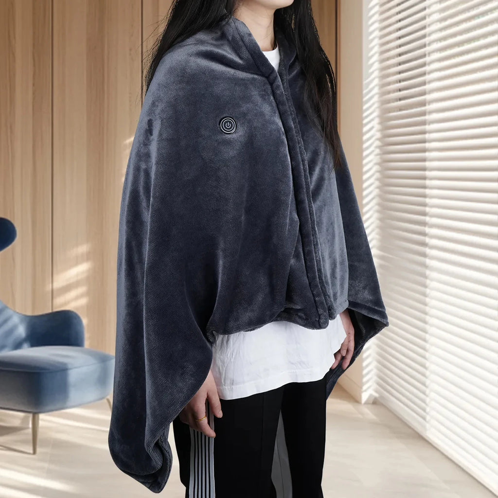 Winter Warm Shawl Heating Warm Shawl Blanket Covering Outdoor Fast Heating Leg Blanket Suitable For Home Office