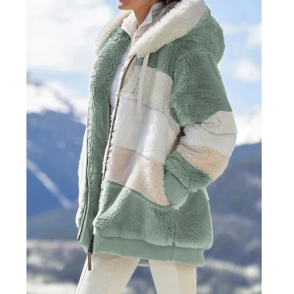 Winter Coat for Women Oversize 2025 Female Teddy Bear Coat Warm Thickening Fleece Faux Fur Coats Winter Jacket Women Plush Top