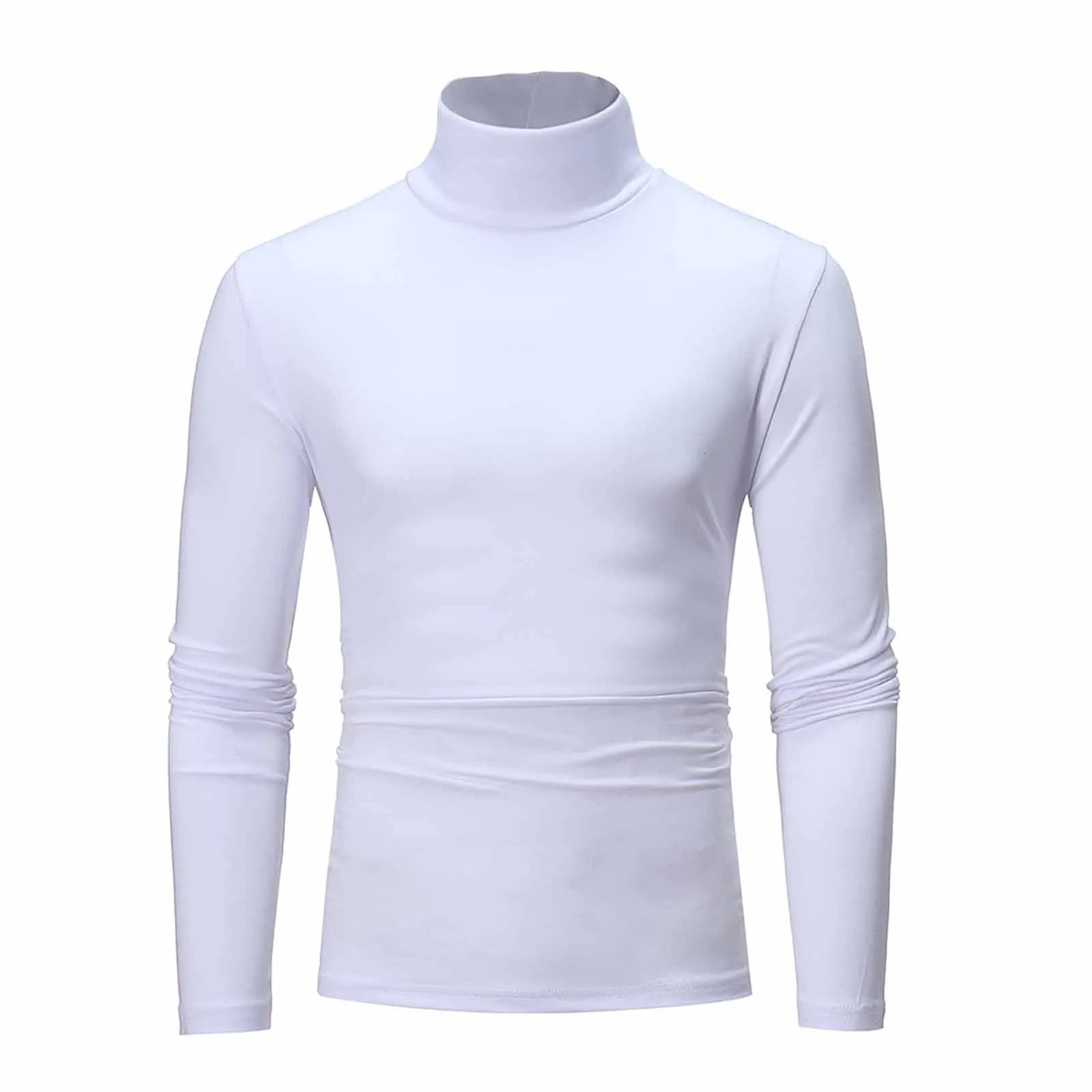 Thermal Underwear Tops Men Winter Clothes Thermal Shirt Autumn Men's Winter Tights High Neck Thin Slim Fit Long Sleeve T-shirt