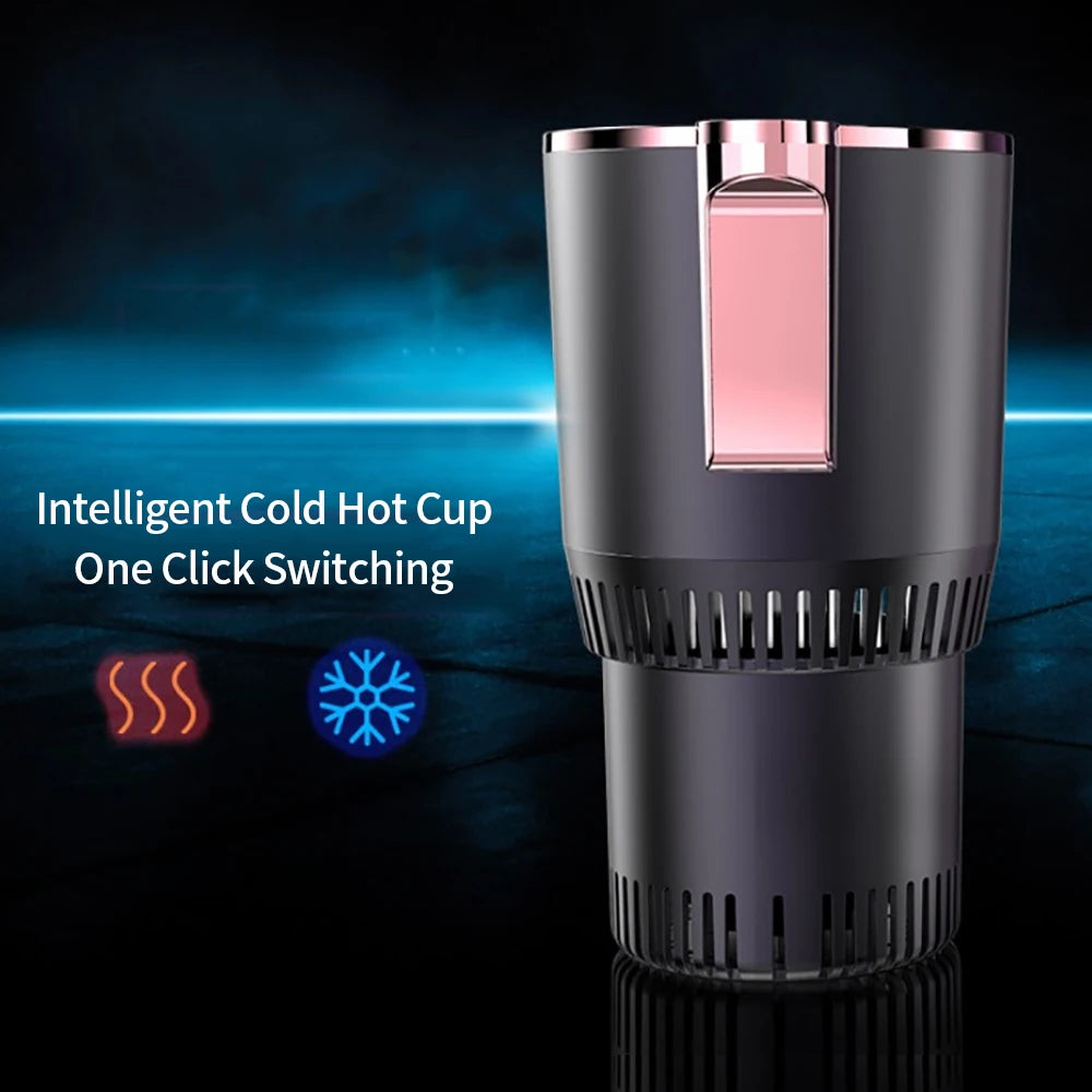 Smart Car Cup DC 12V Warmer Cooler Car Heating Cooling Cup 2-in-1 Car Office Cup Mug Holder Cooling Beverage travel Drinks Cans