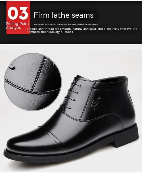 Winter Real Leather With Fleece Lining - Men's Cotton Shoes